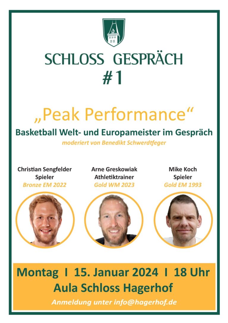 Schloss-Gespräch #1: „Peak-Performance“